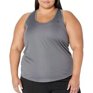 Reebok Women's Plus Size Identity Training Mesh Top Grey size 3X